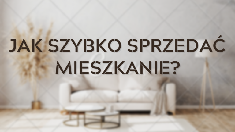 Jak szybko sprzedać mieszkanie (Okładka)